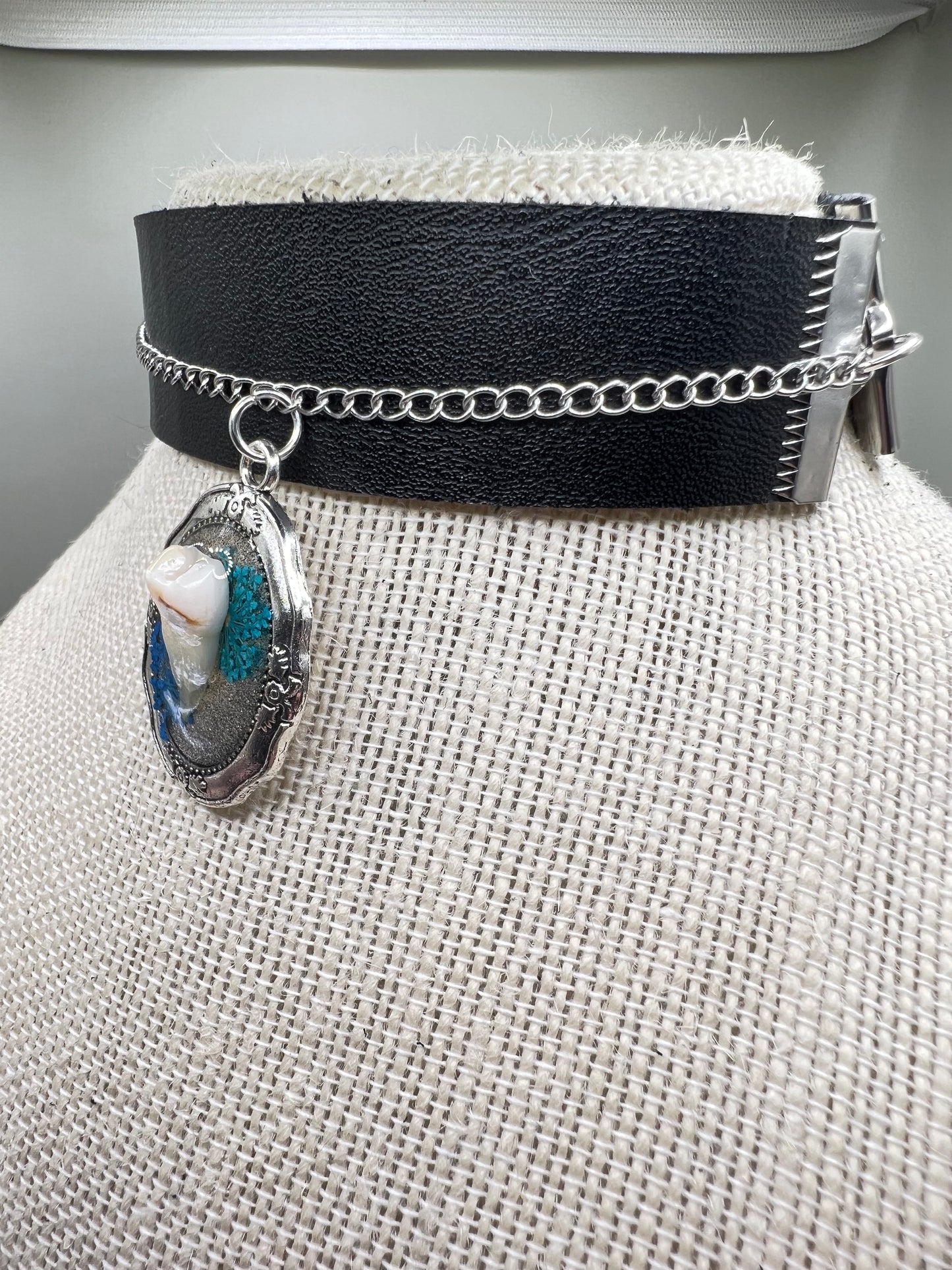 “The Hermit” Human Teeth Choker Necklace